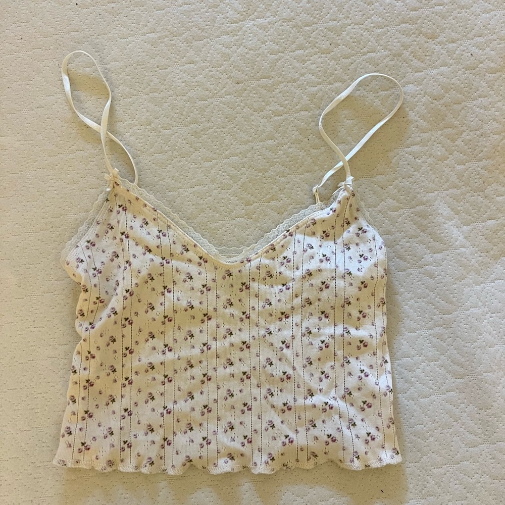 Coucou Intimates size S The Cami Floral Camisole English rose designer cotton